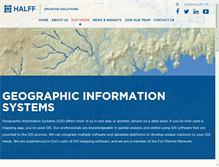 Tablet Screenshot of gis.halff.com